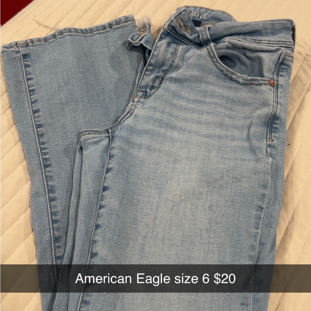 American Eagle Outfitters Sky Blue Flare Jeans